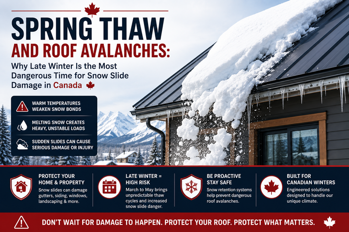 Spring thaw and roof avalanches in Canada