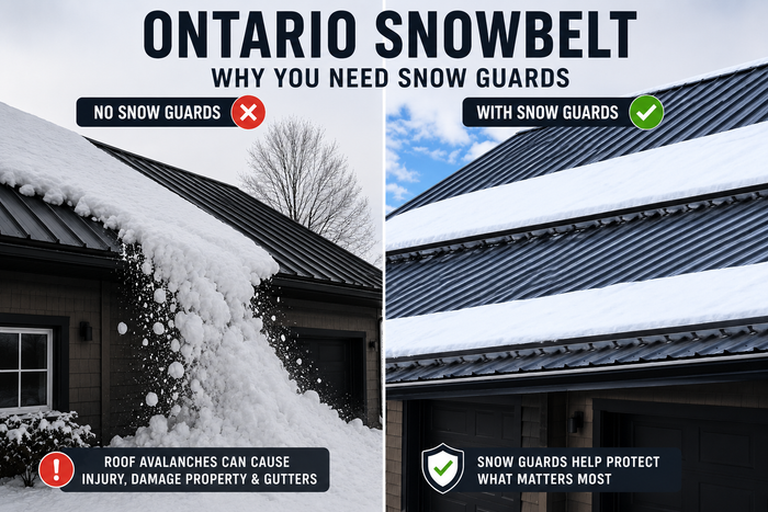 Snow guards for Ontario's snowbelt roofs