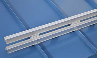 ColorBar Double Bar Snow Rail System for Standing Seam Metal Roofs (6-Foot)