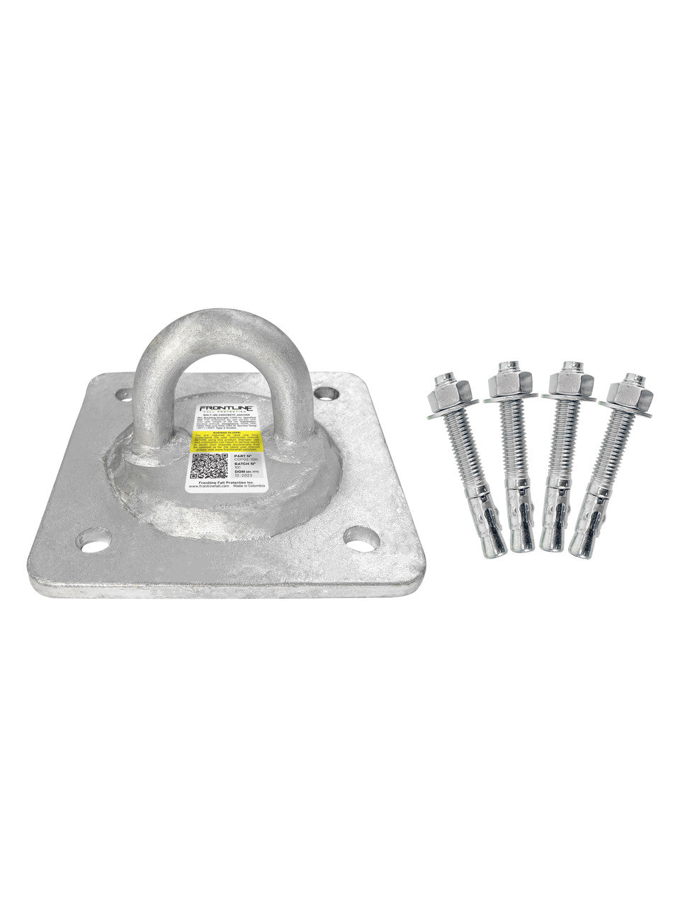Frontline COP02-10K Concrete and Steel 10K Reusable Anchor Plate - hot dip galvanized
