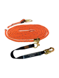 Frontline Premium Vertical Lifeline with openable rope grab and shock pack, 5/8 inch polysteel rope