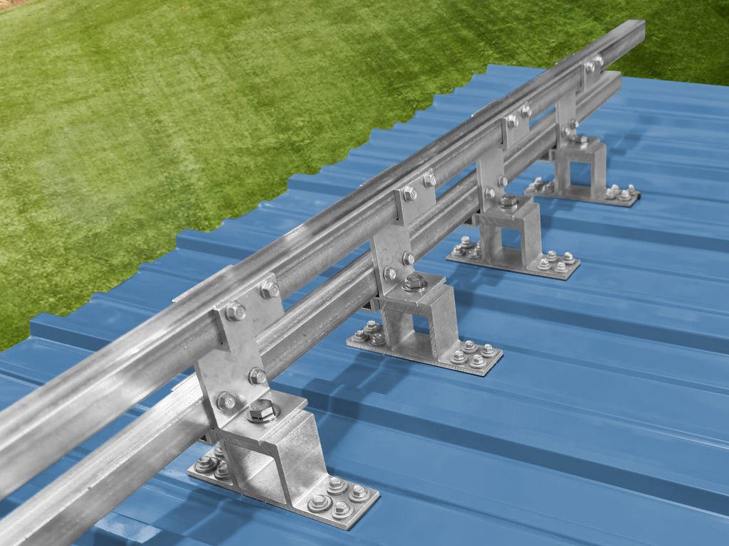 Screw Down (6ft) Double Bar Snow Guard System for Metal Roofs | High Load Retention | Canada Snow Guards