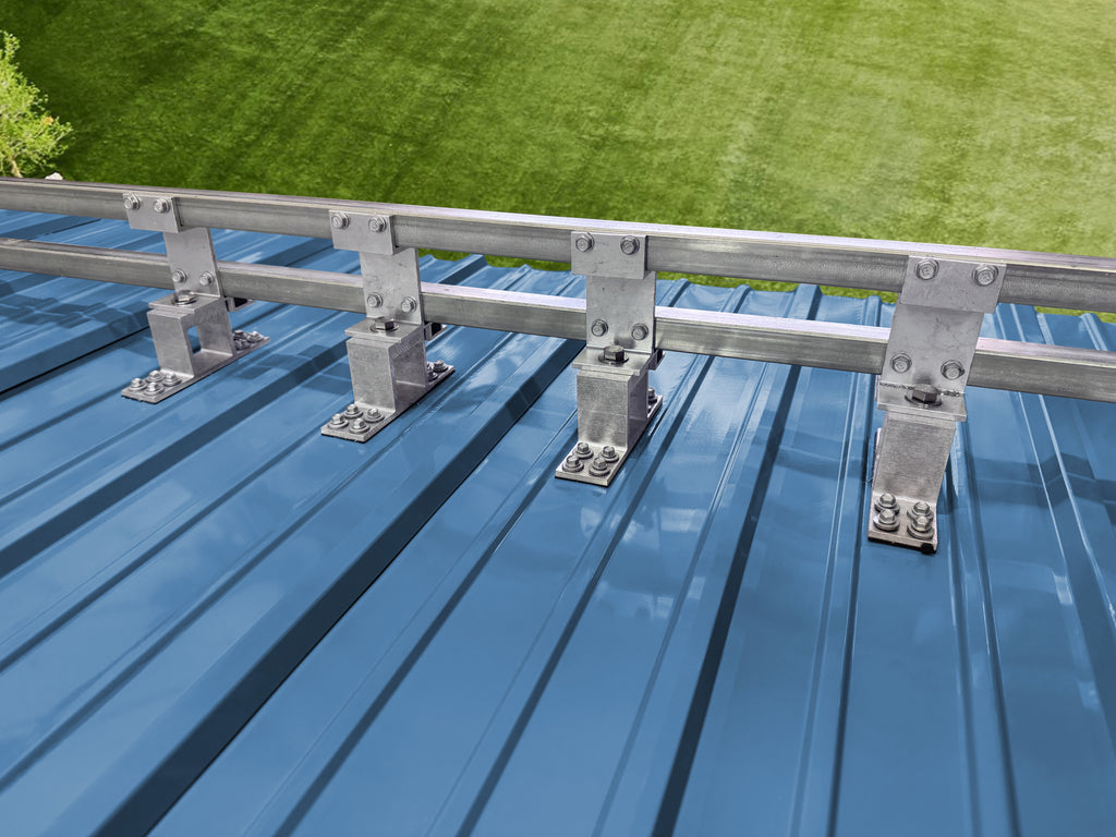 Screw Down (6ft) Double Bar Snow Guard System for Metal Roofs | High Load Retention | Canada Snow Guards