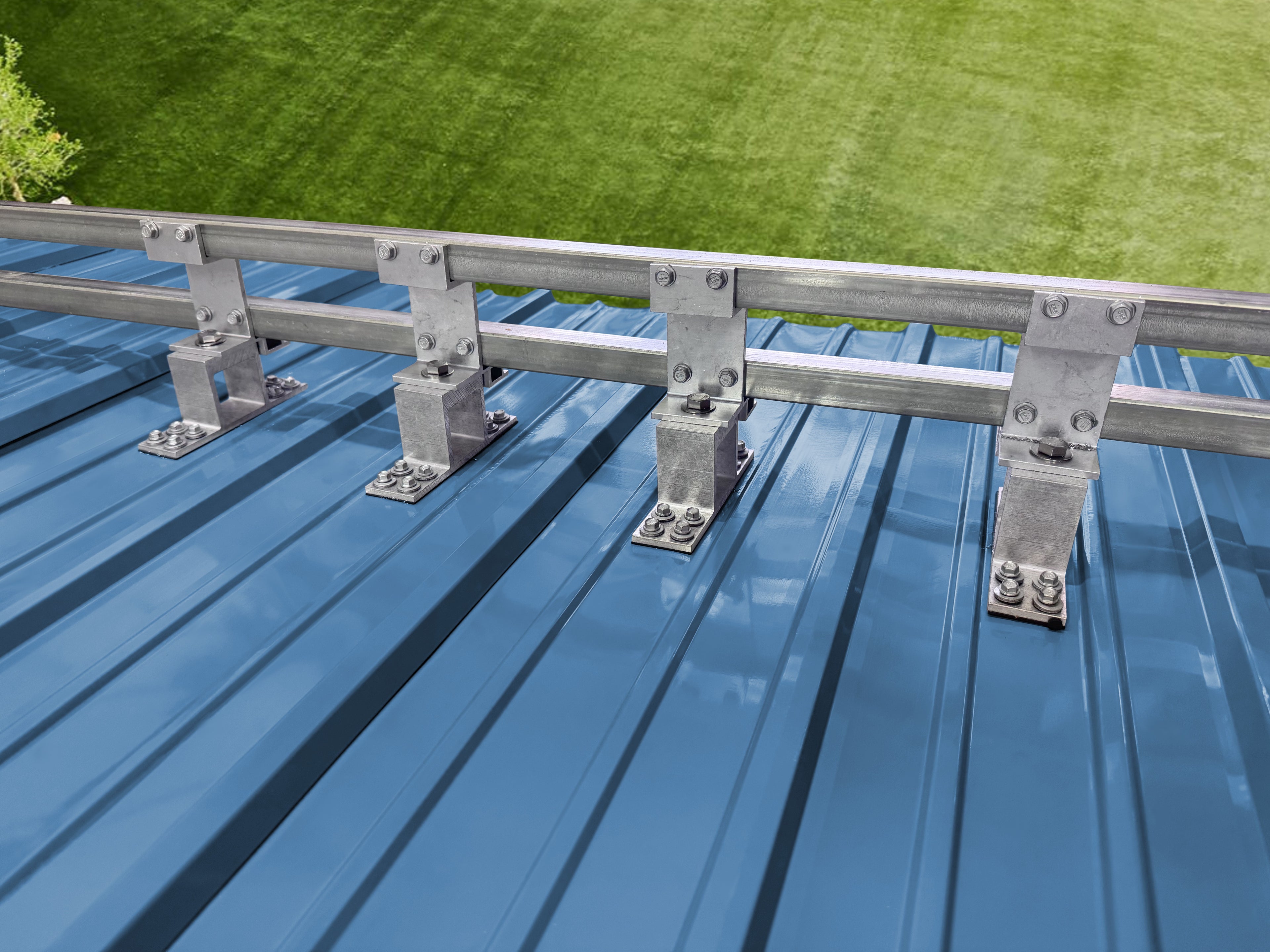 Screw Down (6ft) Double Bar Snow Guard System for Metal Roofs | High Load Retention | Canada Snow Guards