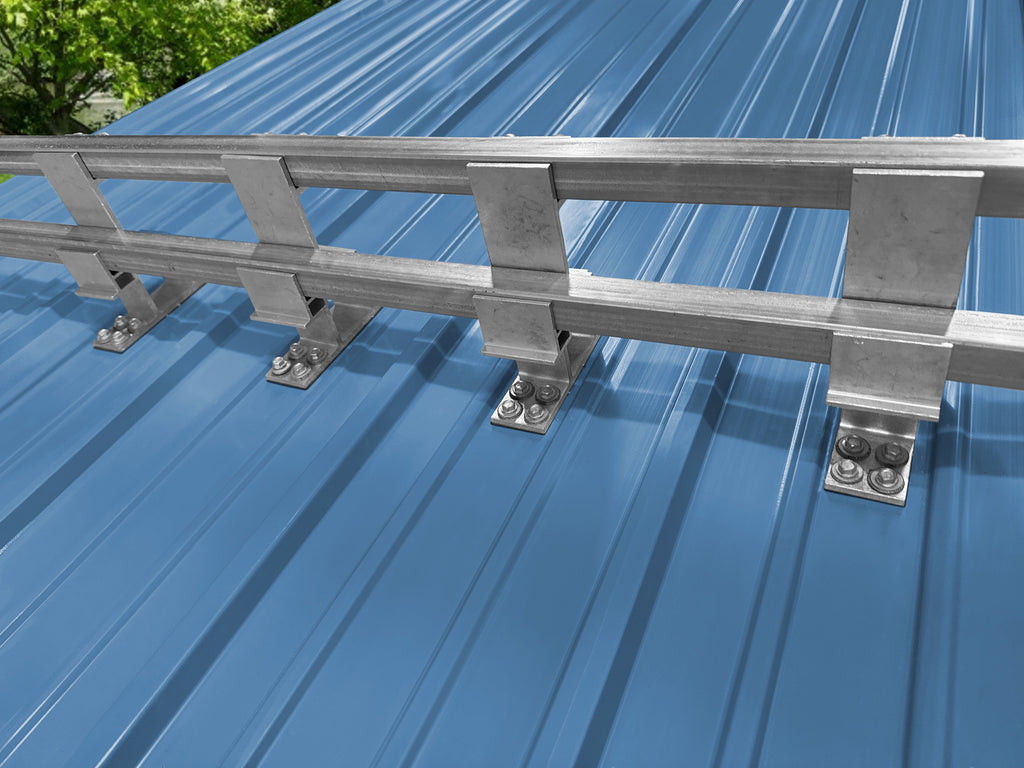 Screw Down (6ft) Double Bar Snow Guard System for Metal Roofs | High Load Retention | Canada Snow Guards