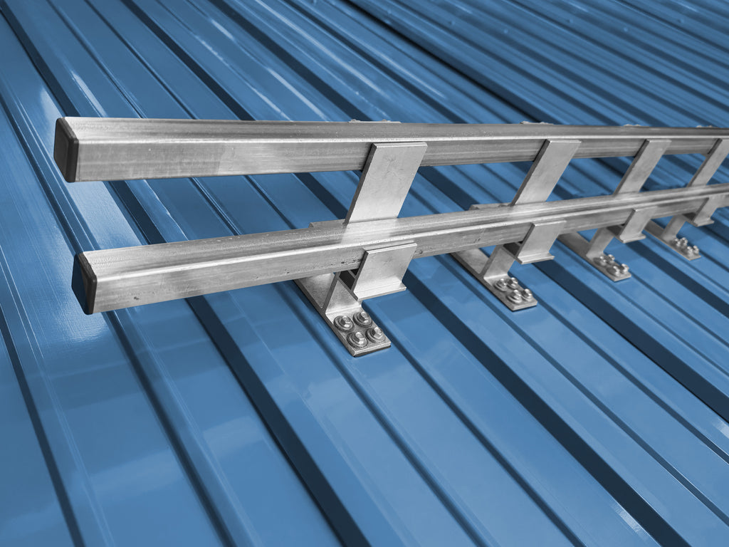 Screw Down (6ft) Double Bar Snow Guard System for Metal Roofs | High Load Retention | Canada Snow Guards