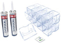IceJax II adhesive-mounted large snow guard 20 pack kit with two tubes of SB-190, ships from Canada