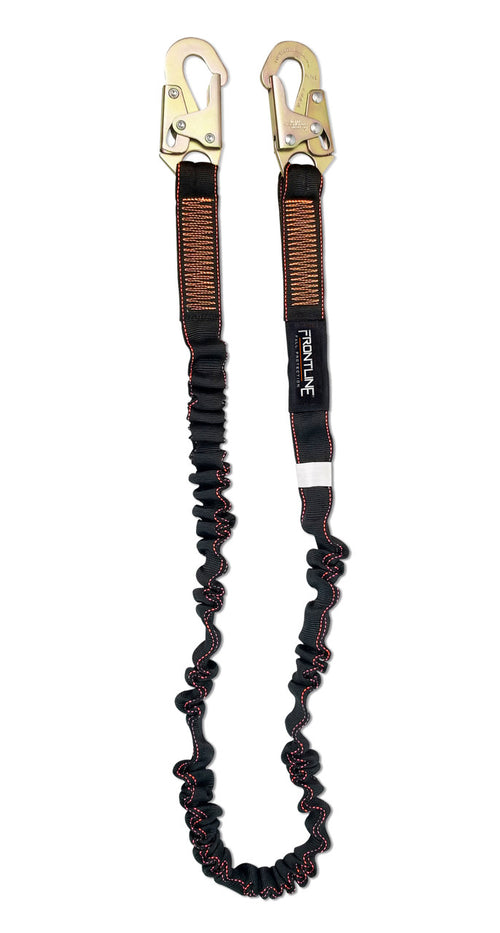 Frontline LIS61S Combat 6 ft single leg shock absorbing lanyard with snaphooks
