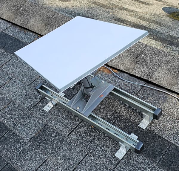 SataMount MRM Satellite Mount for Screw Down Metal Roofs – Starlink Compatible (Canada)