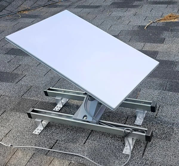 SataMount MRM mounted to shingle roof from above