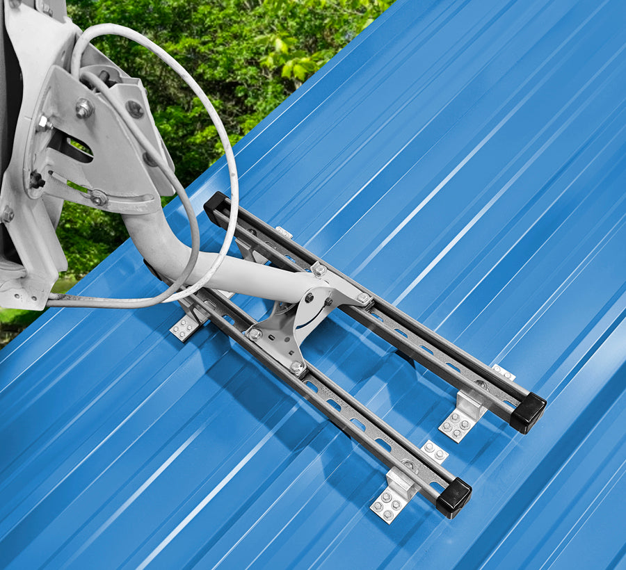 SataMount MRM Satellite Mount for Screw Down Metal Roofs – Starlink Compatible (Canada)