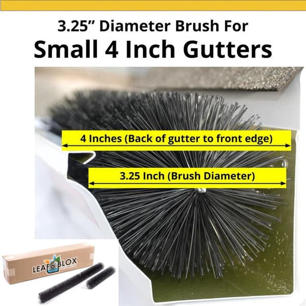 Small 4 inch gutter dimensions diagram