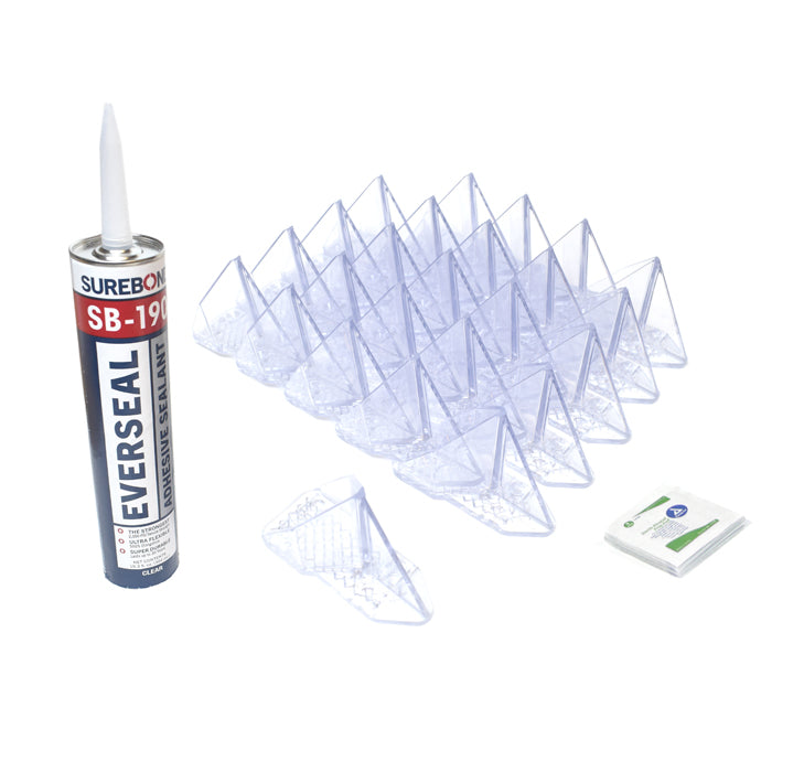 SnowBreaker 25 Adhesive-Mounted Snow Guards for Metal Roofs