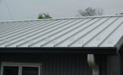 SnoBlox Ace snow guards installed on a metal roof