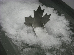 Maple Leaf SnowCatcher in Snow
