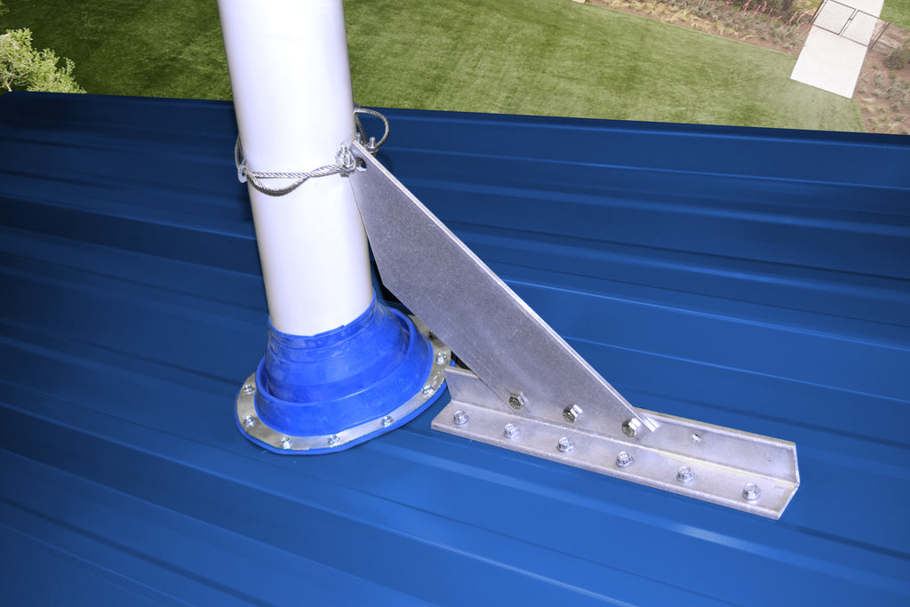 VentSaver EZ snow guard providing finished snow protection for a roof vent